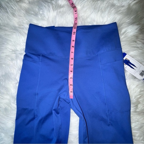 Danskin Women's High Waisted Ankle Leggings Dazzling BlueSize L Activewear - Picture 10 of 15